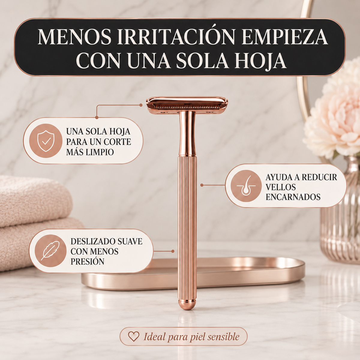 Velias · La rasuradora de una sola hoja para dejar de tener bolitas
